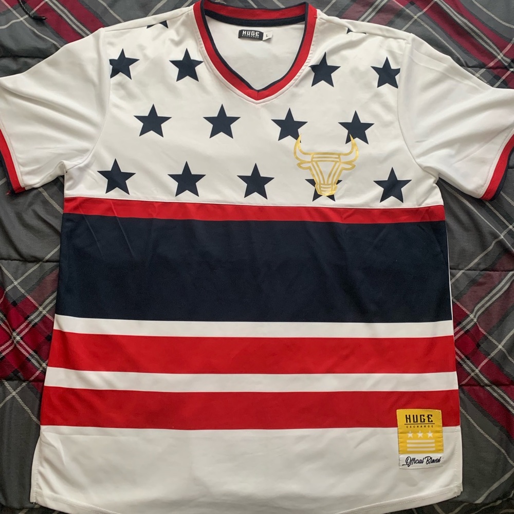 Huge Exchange Chicago Bulls V-Neck Jersey.